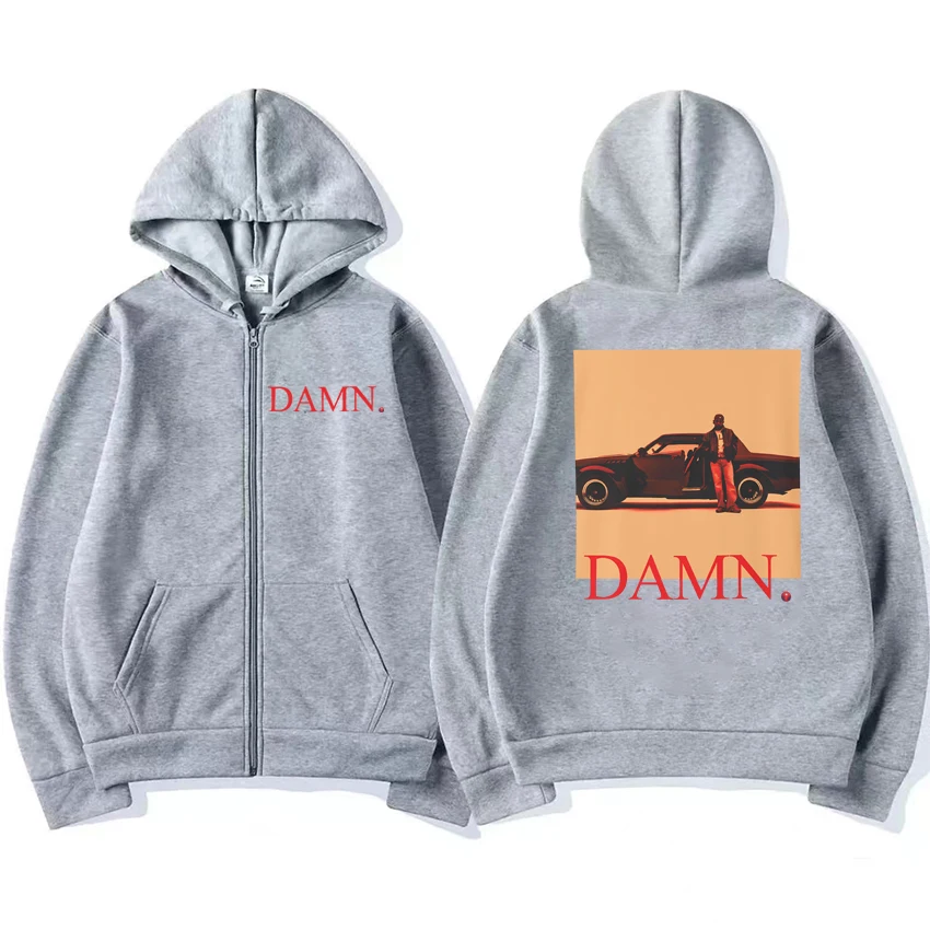 Rapper Kendrick Lamar New hip hop album streetwear 2025 Men women punk Zipper Coat Unisex Fleece Long sleeve Hoodie Sweatshirt