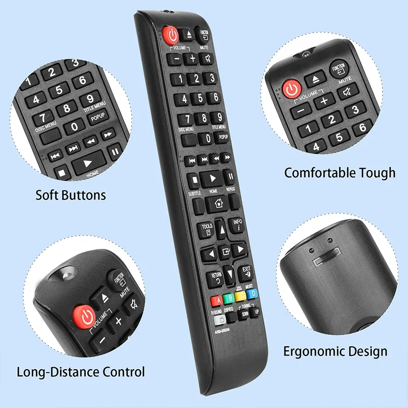 AH59-02533A Replacement Remote Control For Samsung Home Theater HT-JM41 HT-FM45 HT-H4500 HT-H5530 No Pairing Needed