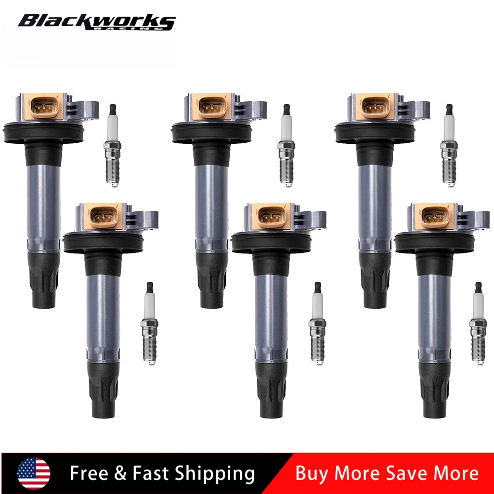 

UF646 DG549 IC749 2505-484814 BL3Z-12029-C E1146 6*Ignition Coil Spark Plug Pack for Ford Police F-150 Transit Ecoboost 3.5L V6