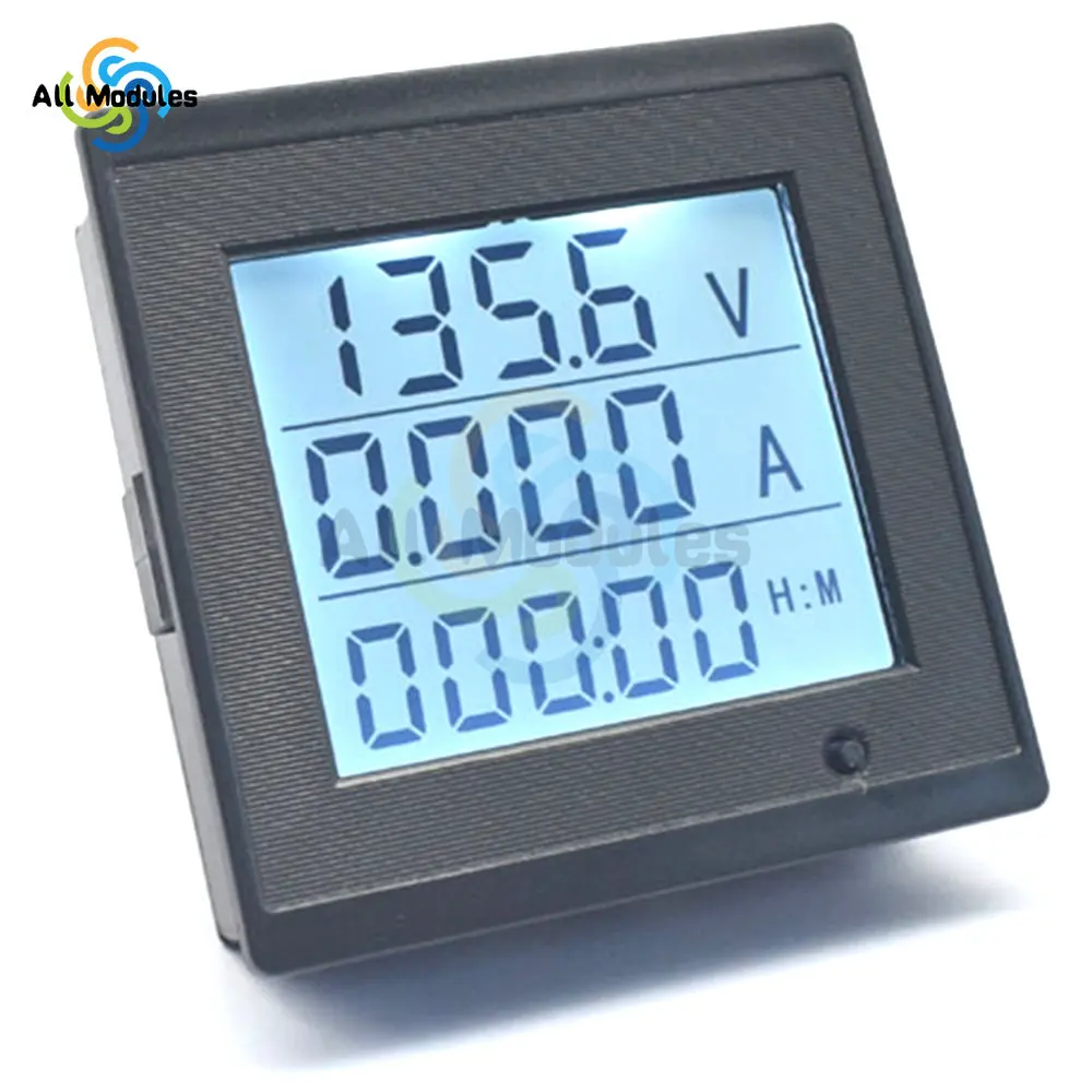 DC6V-200V 20A Display digitale LCD misuratore di corrente di tensione cc 20A consumo energetico impedenza misuratore multifunzione strumenti Tester