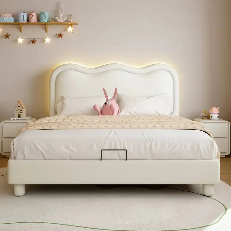 Backrest Adults Double Bed Bedding Gu Est House Accessories Solid Bed Frames Headboards Bedroom Camas De Dormitorio Furniture