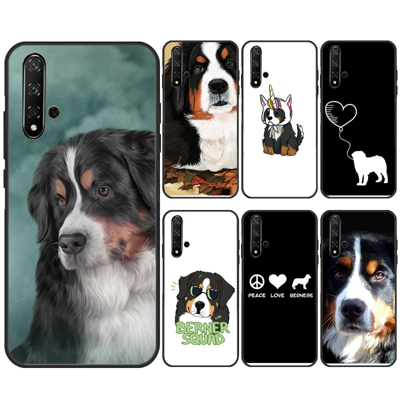 Funny Bernese Mountain Dog Case For Huawei Nova 11 Pro 5T 9 10 SE 3i 8i 11i Y60 Y70 Y61 Y90 Y91 P20 P40 P30 Lite Cover