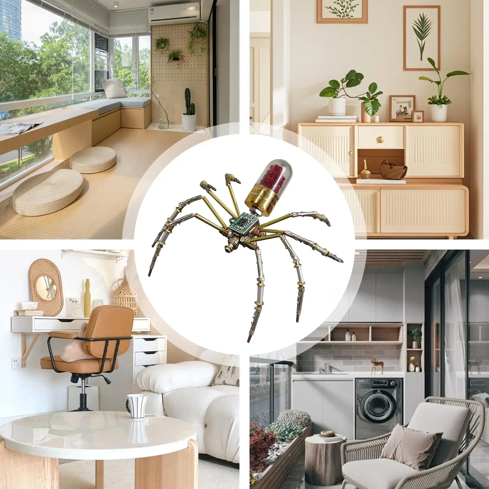 Steampunk Mechanisch Spider Model 3D Metaal Mechanisch Handgemaakt Bouwsets Spider Model Hobby Kit Voor Bordspel School