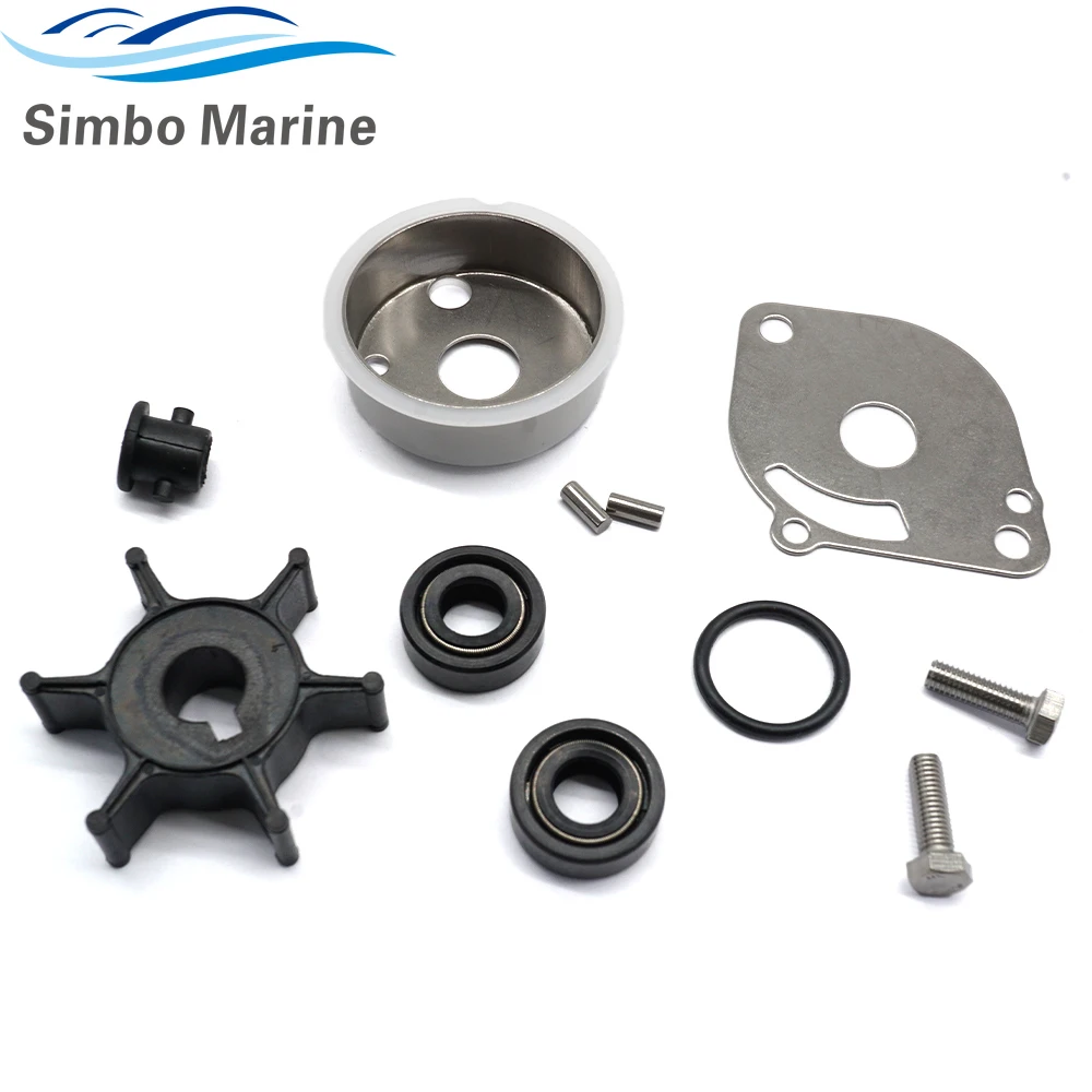 Water Pump Repair Kit for Yamaha Outboard 2 Stroke 2HP 2B 2MSH 2CMH Models Engine Boat 6GD-W0078-00 6A1-W0078-00 Sierra 18-3462