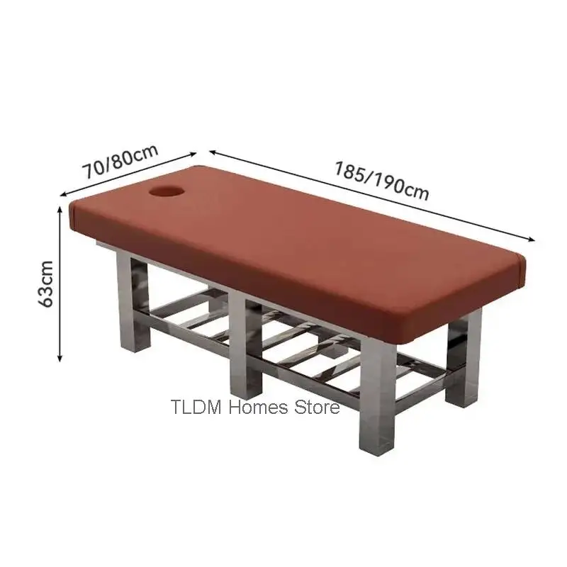 Professional Stainless Steel Massage Table Classic Simple Adult Beauty Salon Massage Bed Modern Classic Camilla Masaje Furniture