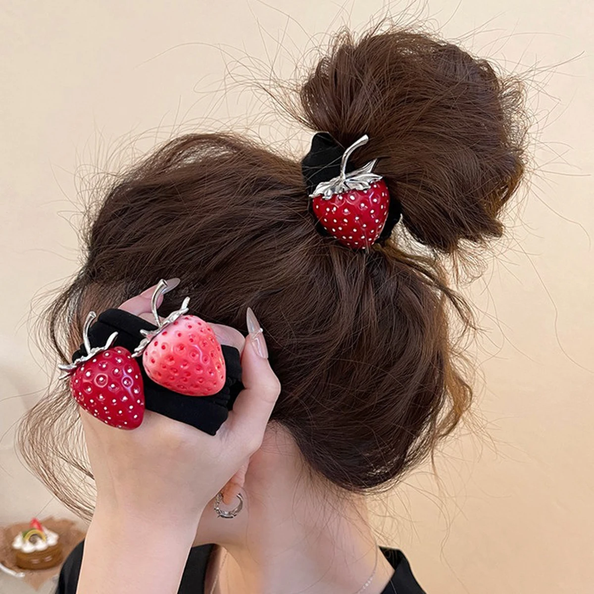 4Pcs High Elasticity Ultra Wide Headband New High-end Rubber Band Women's Hair Tie Headband High Ponytail Headband Hair Accessor