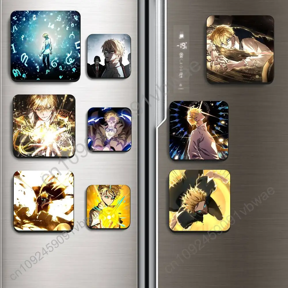 Sirone Arian The Infinite Mage Black Square Plastic Fridge Magnet, for Magnetic Sticker No Trace Left, Durable