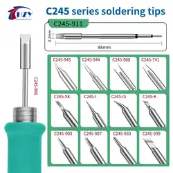 HZY C245 Constant Temperature Electric Soldering Iron Tips T245 Soldering Station Soldering Iron Tip for JBC Rework Station Tool