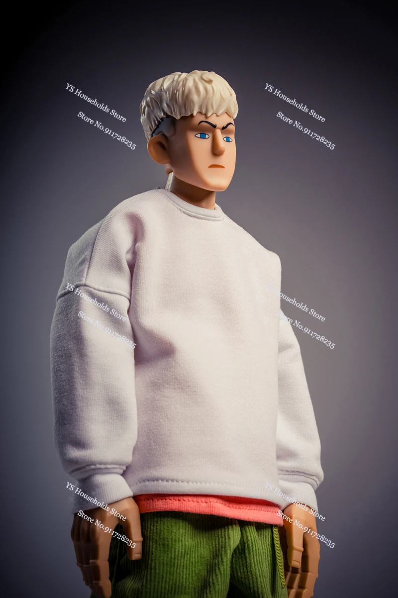TrickyMan12 1/6 Corduory Sweatshirt Broek Doek Ontwerp Trendy Anime Man Action Figure Vervangbare Hand Type 12 "Soldaat Speelgoed