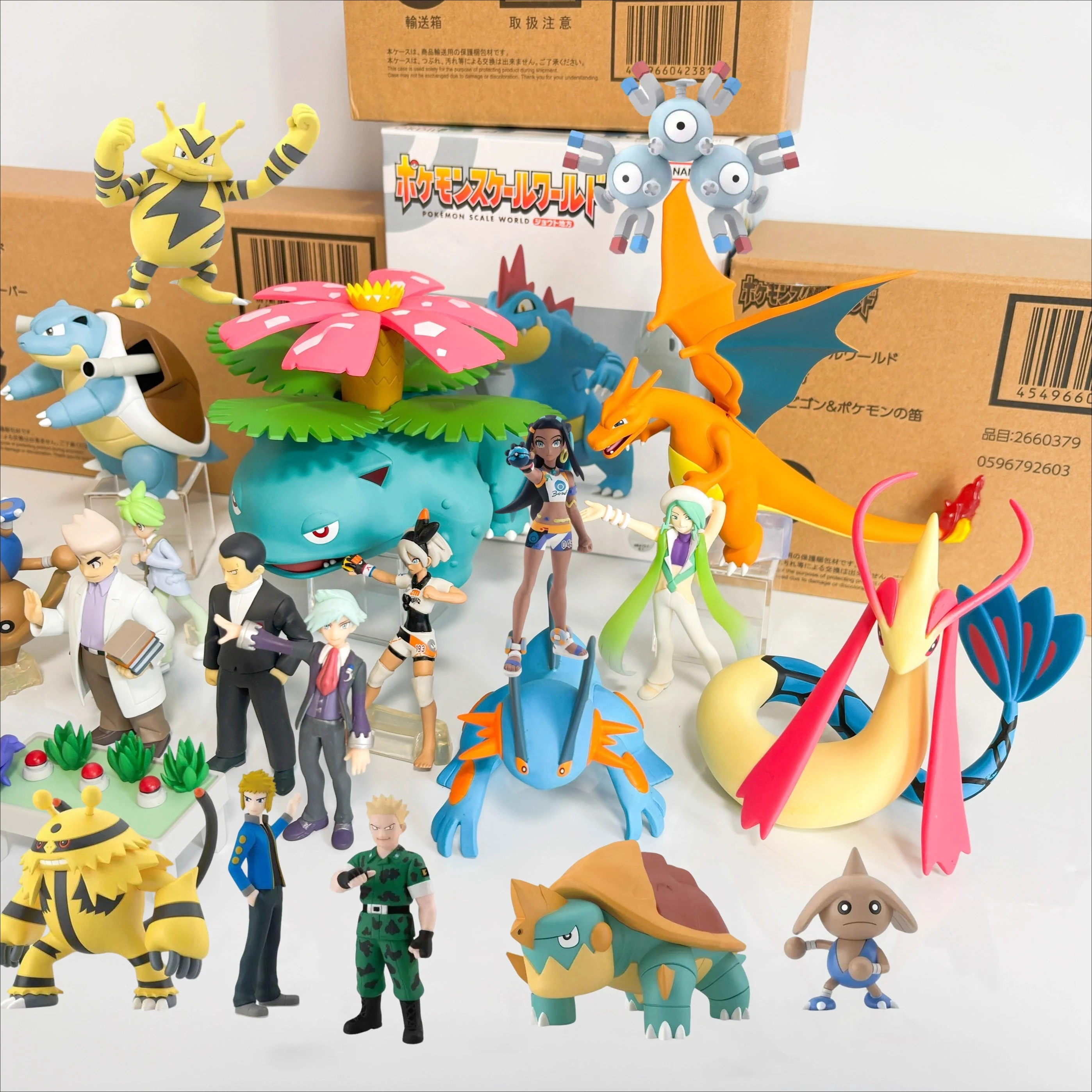 Figura de acción de Pokémon en Stock, Ectoplasma Electabuzz, el mundo de las proporciones, modelo de Anime, adorno de escritorio, juguetes para niños, regalos