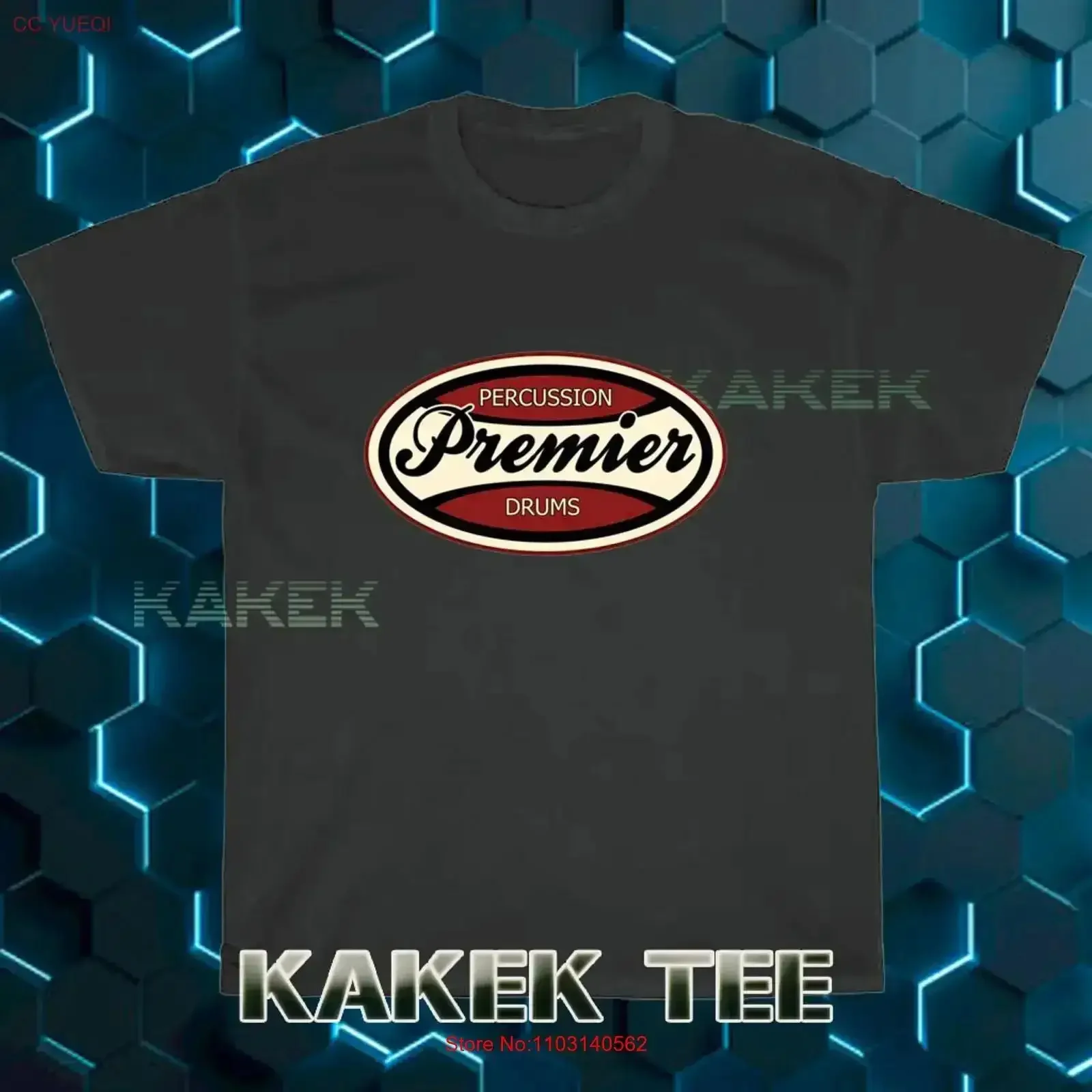 New T Shirt Premier Drums Logo American Funny Size S to 5XL vintage Washed Comfortable streetwear graphic Casual Slightly