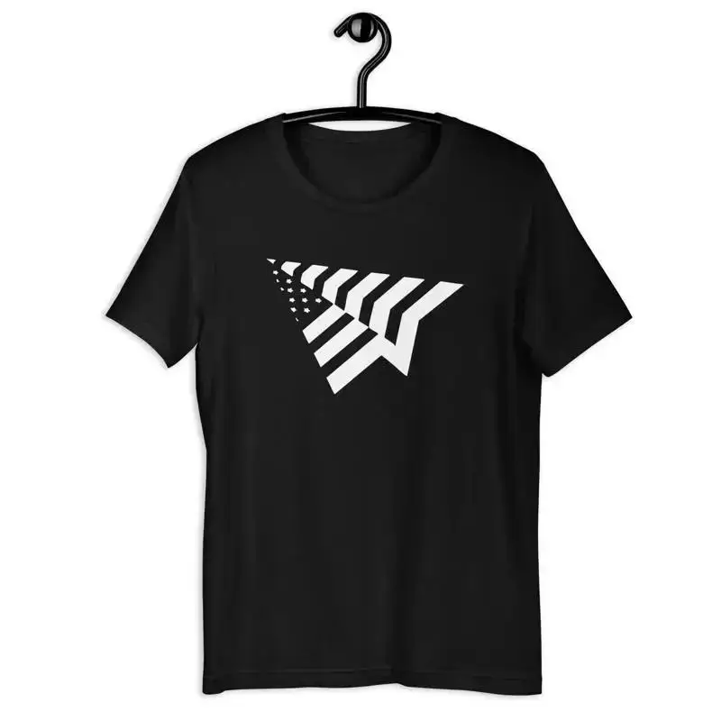 Paper Plane USA Airplane Logo T Shirt S 5XL Unisex Premium Fit