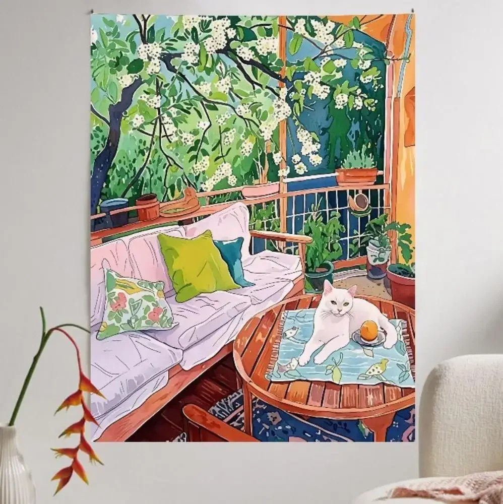 1pc Original niche indoor flower and plant blanket flannel blanket with gorgeous colors