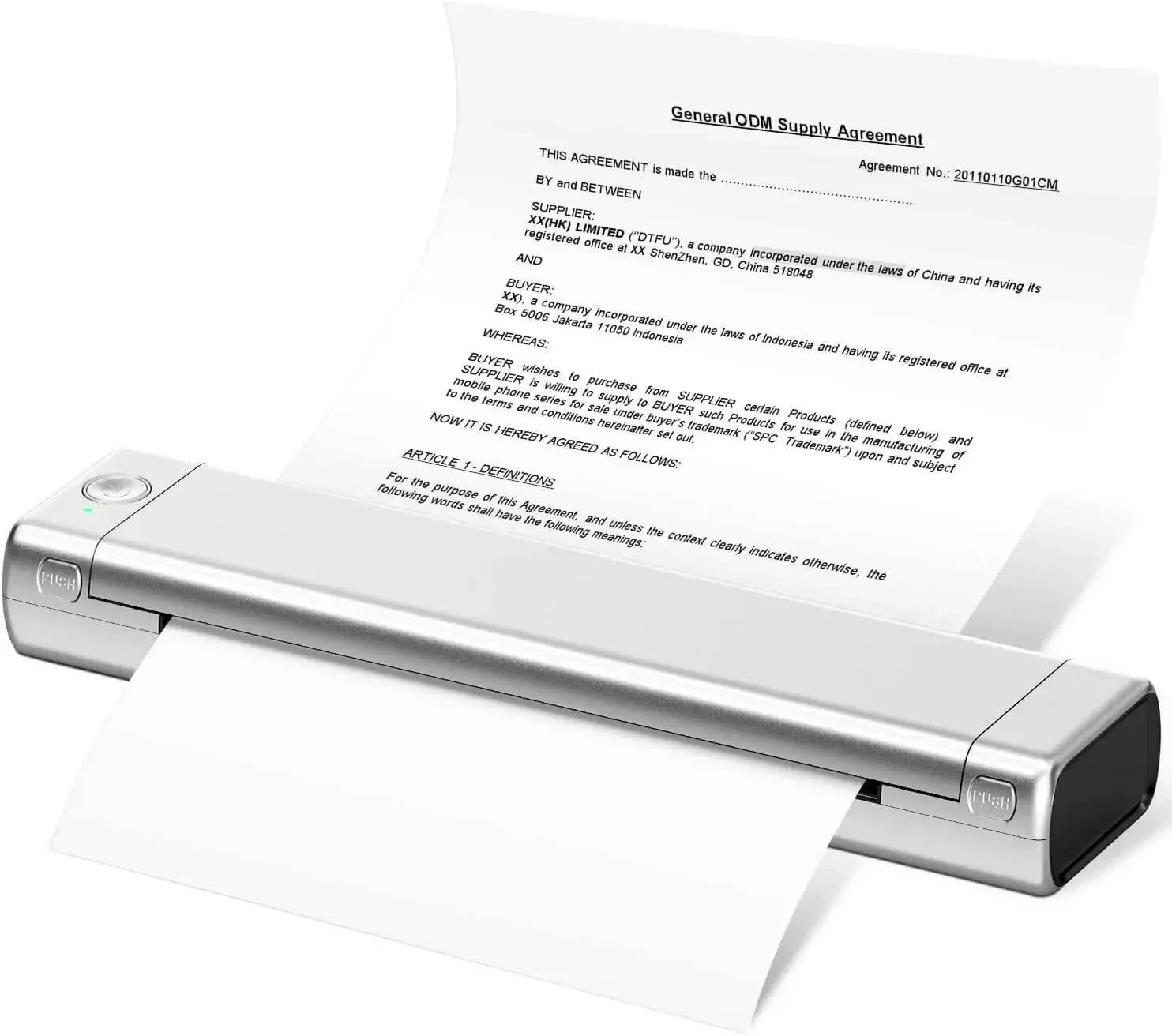 

2025New Arrival M08F Inkless Portable Mini Blue Tooth Thermal A4 Printer On Business Trip Thermal printer