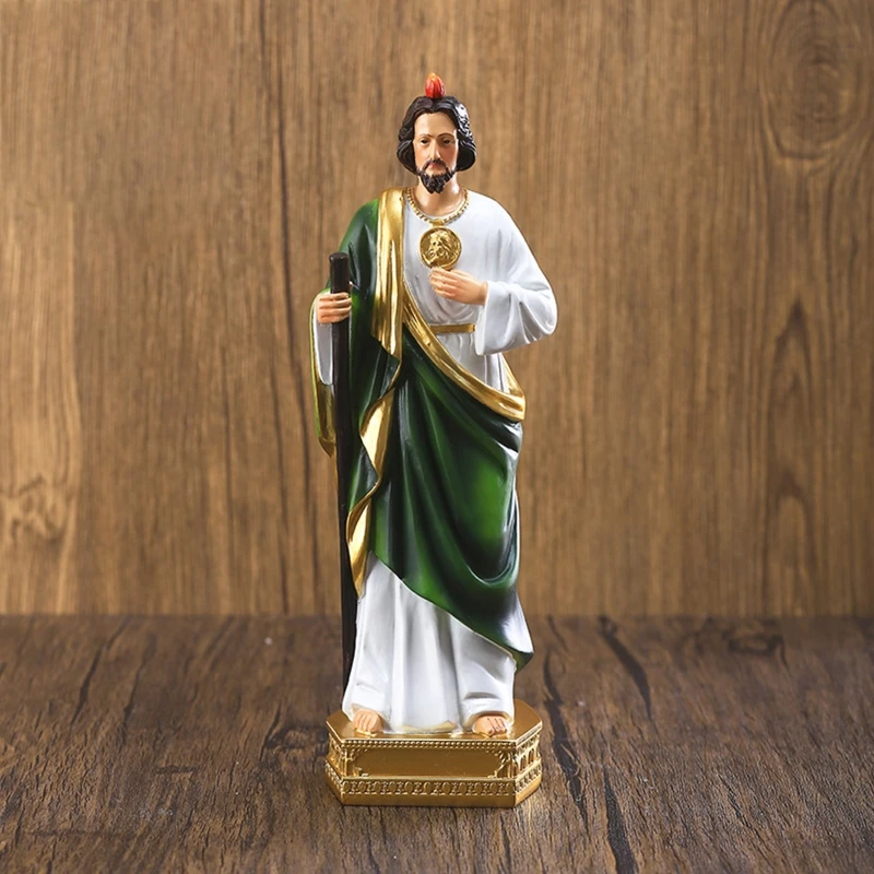 Saint Jude Statue Catholic Christian Hand Painted Holy Religious Figurine Dropshipping