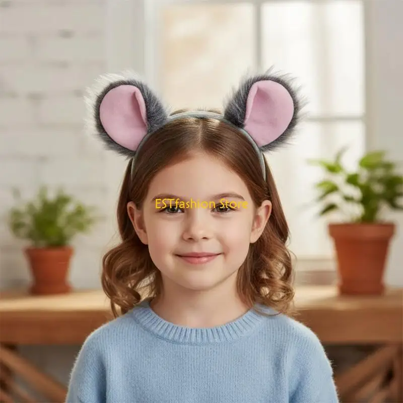 Y5GC Friendly Animal Hair Accessories Cartoon Koala Design Halloween Costume Props For Childrens Stage Performances