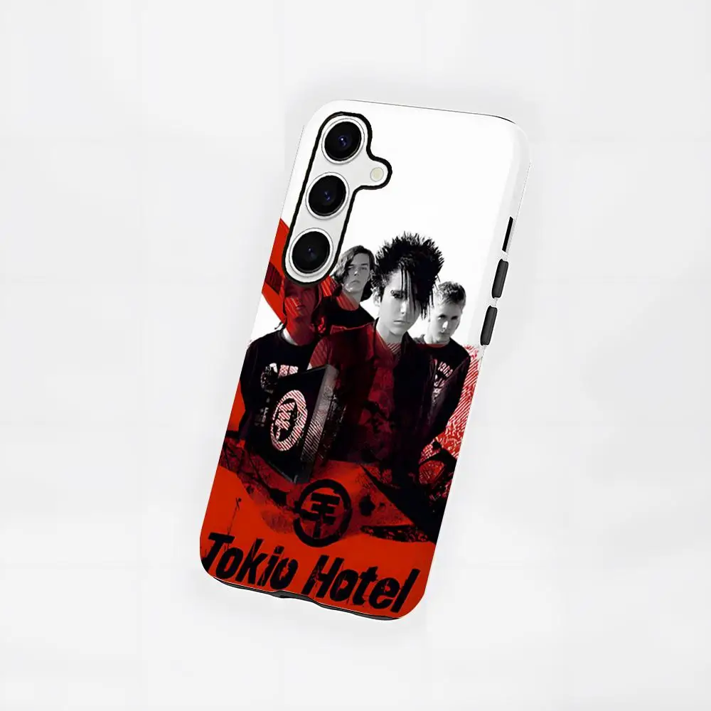 Чехол для телефона T-tokio Hotel, новый для Samsung S25 24 FE 23 22 21 Ultra Plus A 56 36 26 16, глянцевая пленка, жесткий ПК, чехол