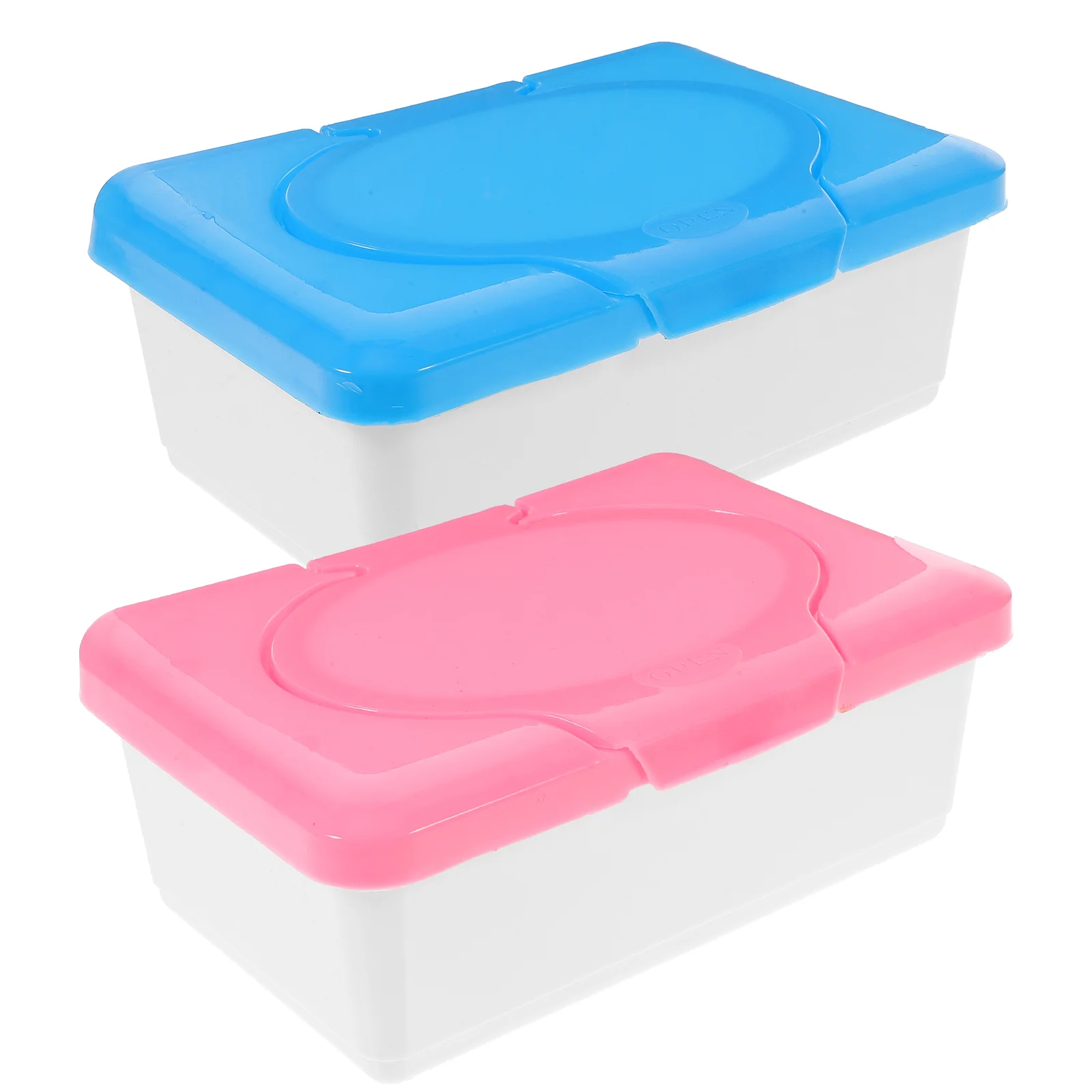 

2 Pcs Case Wet Tissue Cereal Dispenser Heater Storage Bins Napkin Holder Box Decorate