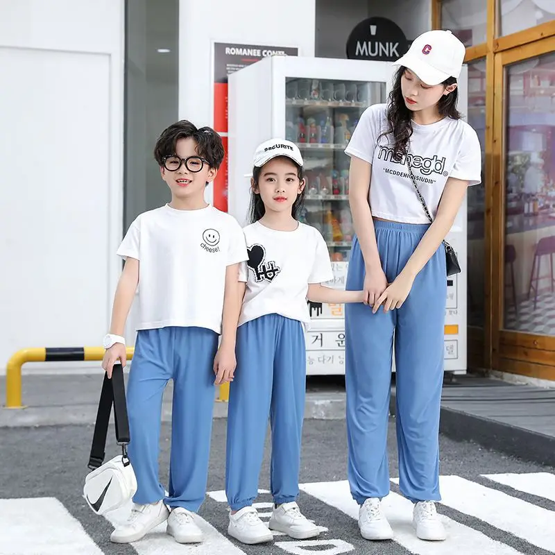 Children S Casual Anti-Mosquito Pants Girls Summer Clothes Thin Section Boys Clothes Girls Lantern Long Pants Boys Girls