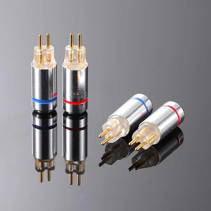 1 par AEC MMCX/CIEM 0,78mm Pin de inserción Se846/tia/VE Color cristal reparación de Cable de auriculares 18 pines Ue11