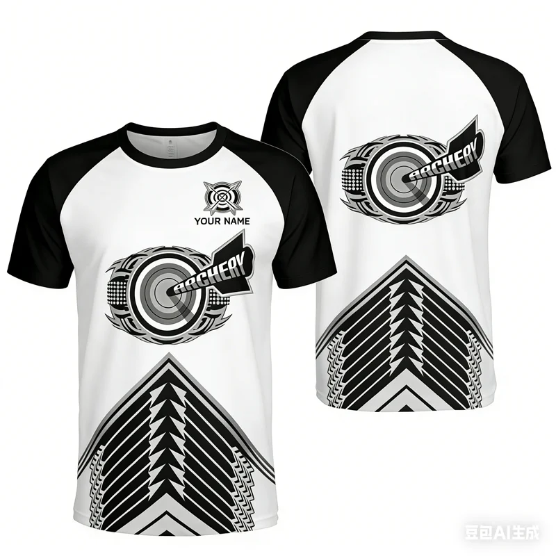 Camiseta deportiva con diseño de nombre personalizado para hombre, camisetas de manga corta con cuello redondo transpirables con estampado 3D, jersey de secado rápido a la moda