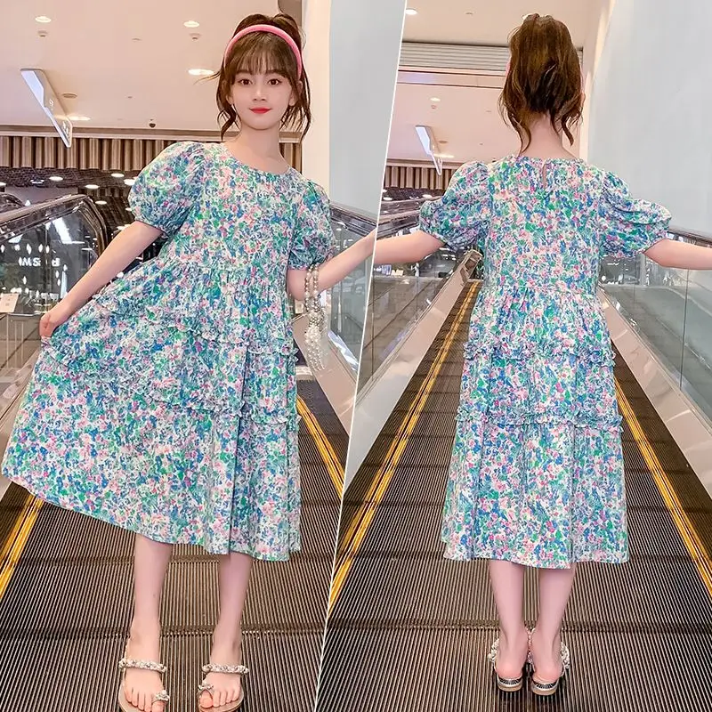 

Baby Girl Dress Tang Costume Summer Princess Children Sets Outfit Kids Clothes Vestidos Chinese Long Hanfu Girls Dresses Suits