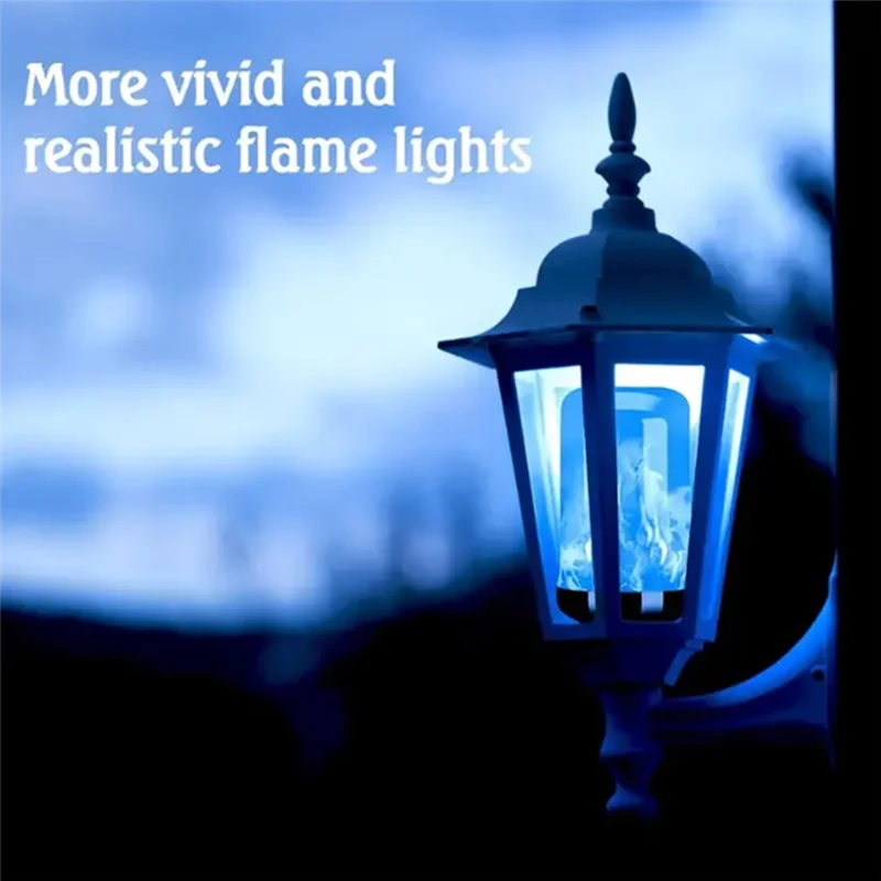 

Hot Sale-2PCS AC85-265V LED Flame Light Bulbs E27 Base 4 Modes Upside Down Effect For Home For Party Decoration