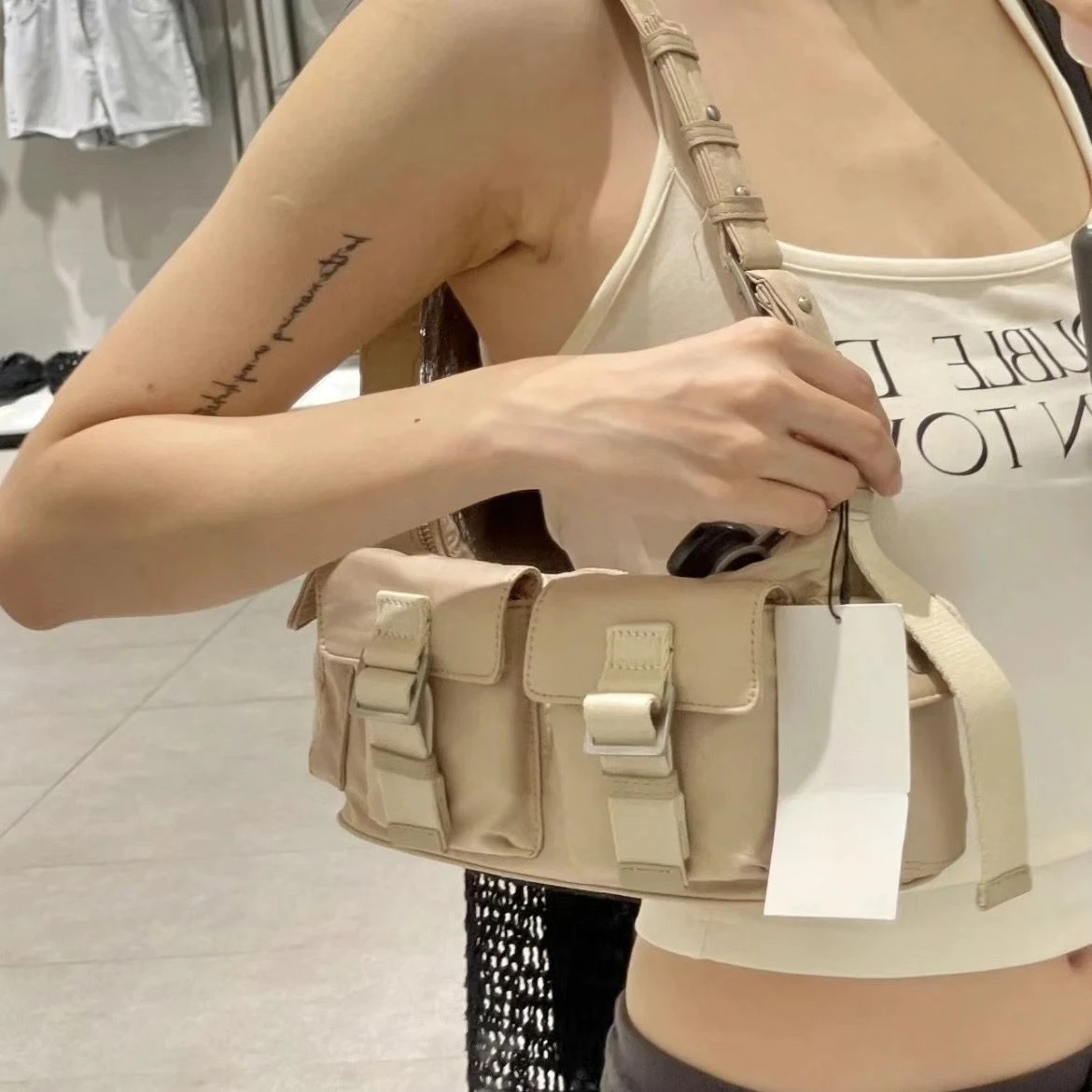 Sac à main à serrure multifonctionnelle pour femmes et filles, sac à bandoulière, plusieurs poches, initié, purs et sacs, nouvelle mode, Y2K