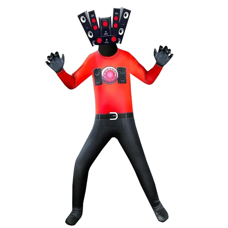 أطفال Skibidi المرحاض تأثيري حلي التلفزيون رجل كاميرا رجل زي لعبة Skibidi Dop نعم نعم المرحاض هالوين بذلة ملابس تنكرية للحفلات