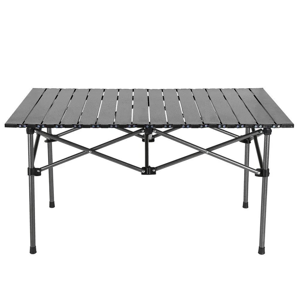 طاولة التخييم في الهواء الطلق قابلة للطي المحمولة سبائك الألومنيوم طاولة الشواء التخييم نزهة الجدول شواء المنتجات في الهواء الطلق جمع الأسرة #2