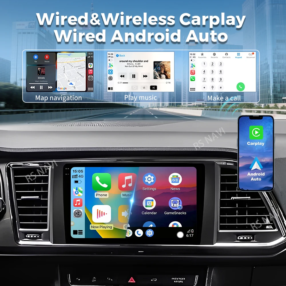 Android 16 Carplay Auto 2K Screen Car Radio Multimedia Player For SEAT Ateca Cupra 2016 - 2021 2 Autoradio Stereo 16G-512G