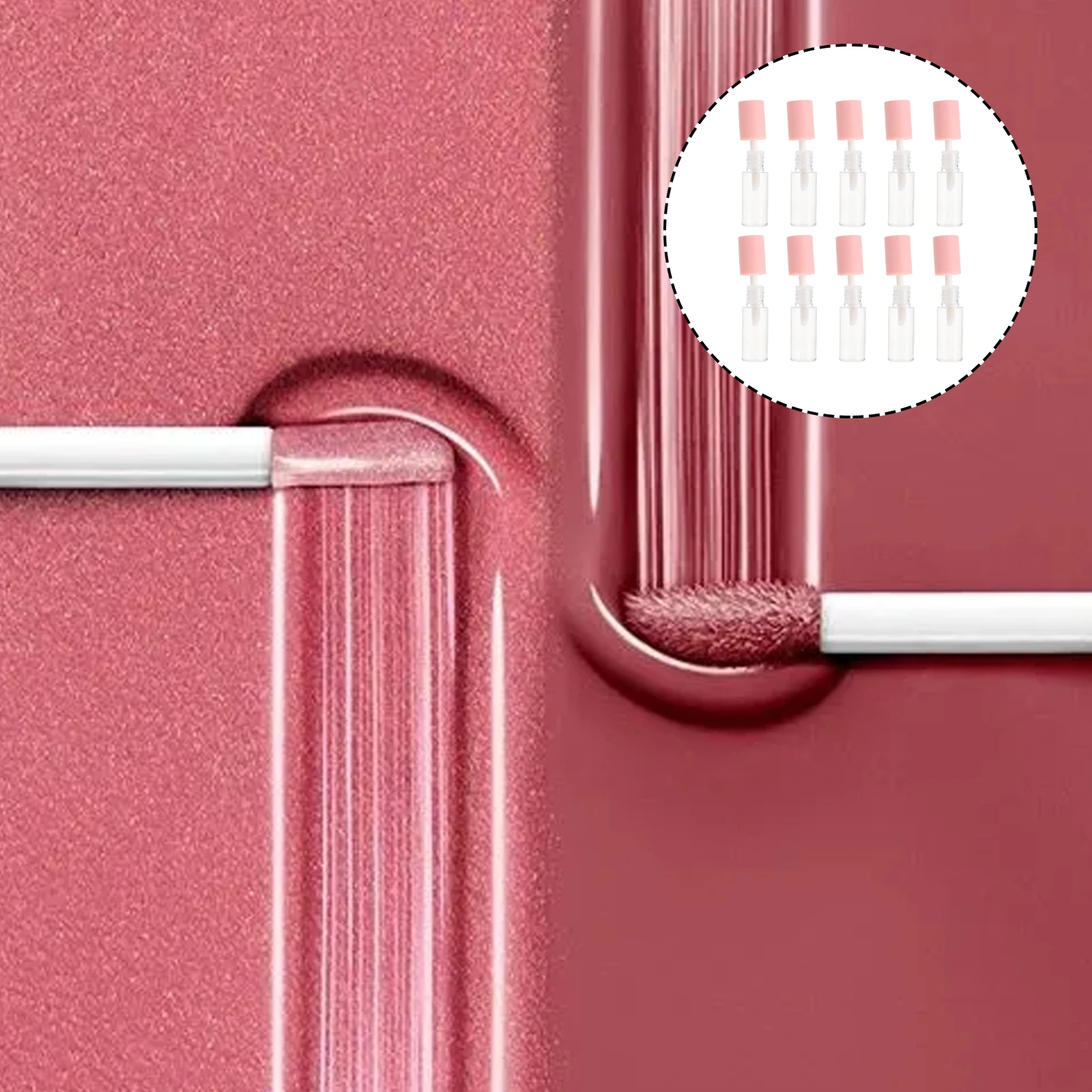 

10pcs Refillable Lip Gloss Tube Set Mini Lipstick Tubes PP Plastic Size Containers Lip Oil Bottles