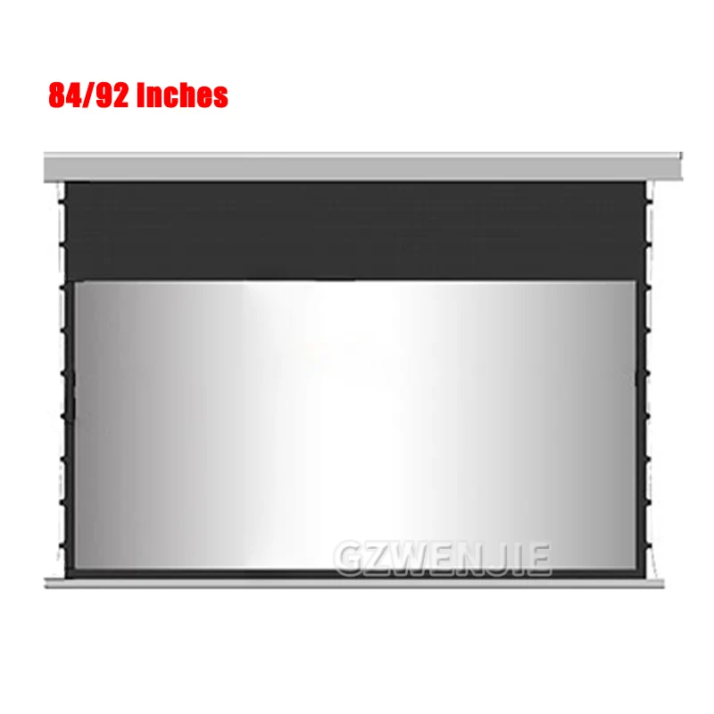 

84/92 Inches 16:9 Electric Projection Screen Anti Light Fresnel Lens Anti Light Curtain For LED LCD HD Movie Motorized Projector