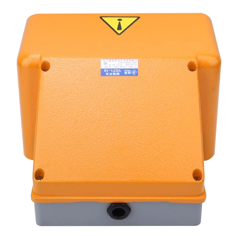 Double Foot Control YDT1-18 Foot Pedal Switch 380VAC Rating Double Foot Control Pedal Foot Operated Pedal Controller
