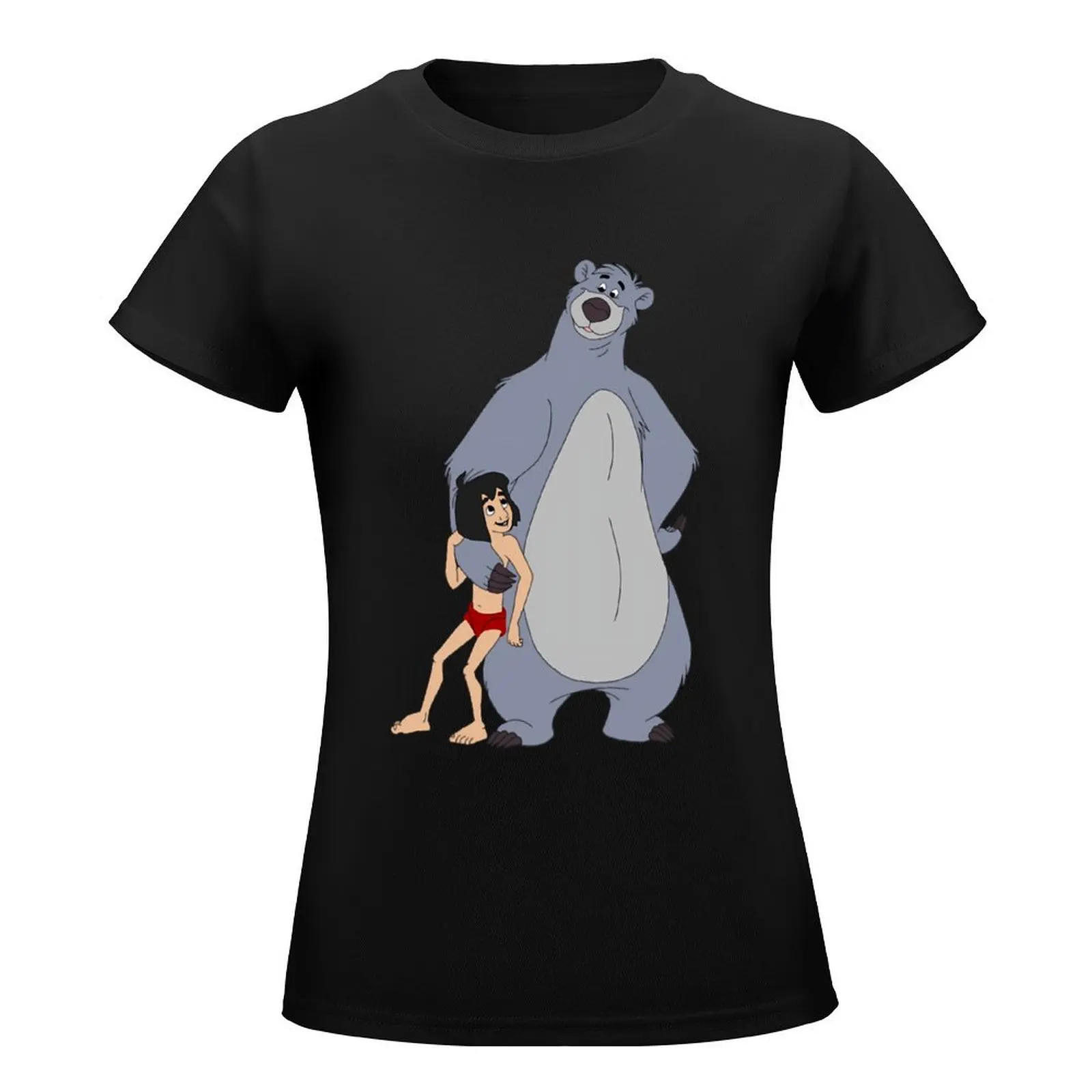 Baloo - Baloo & Mowgli - The Jungle Book \t T-Shirt customs blanks heavyweights graphic t-shirts for Women