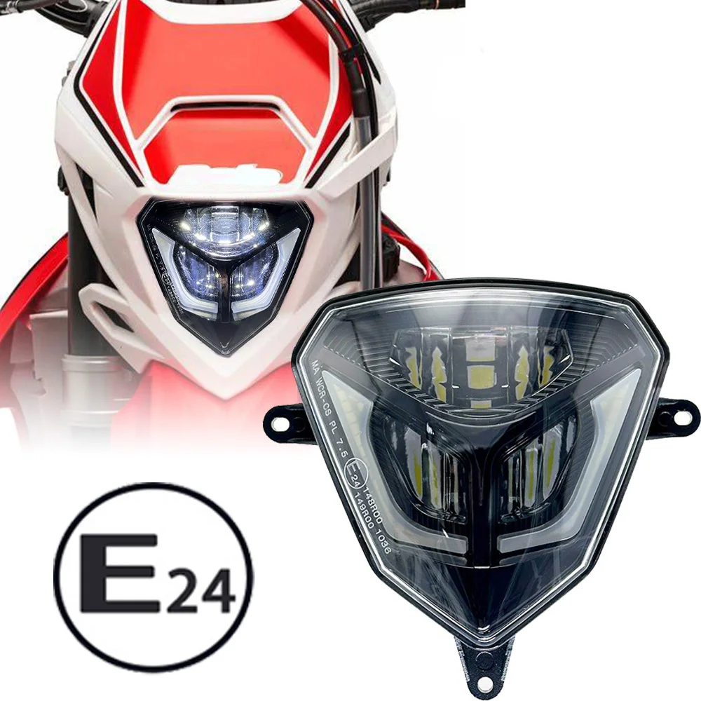 Led Headlight E-mark E24 Plug&Play For 2020 2021 2022 Beta RR 300 200 125 50 Racing Xtrainer Head Light Assembly Hi-Low Beam