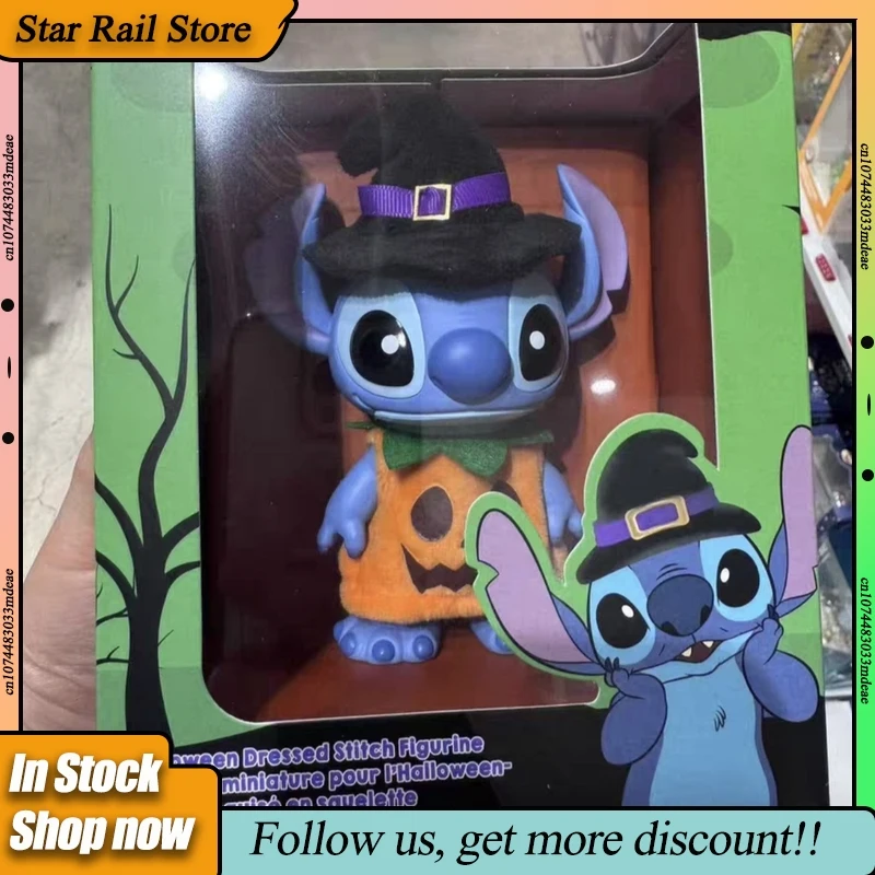 Originale Halloween Stitch Zucca Mago Teschio Luminoso Anime trucco o scherzetto Figura Punto Modello Bambini Regalo di Halloween 2025