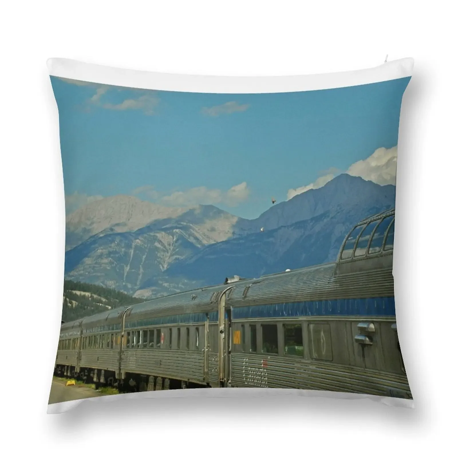 The Canadian train in the Rockies Throw Pillow pillow pillowcase Cushions For Sofa pillow