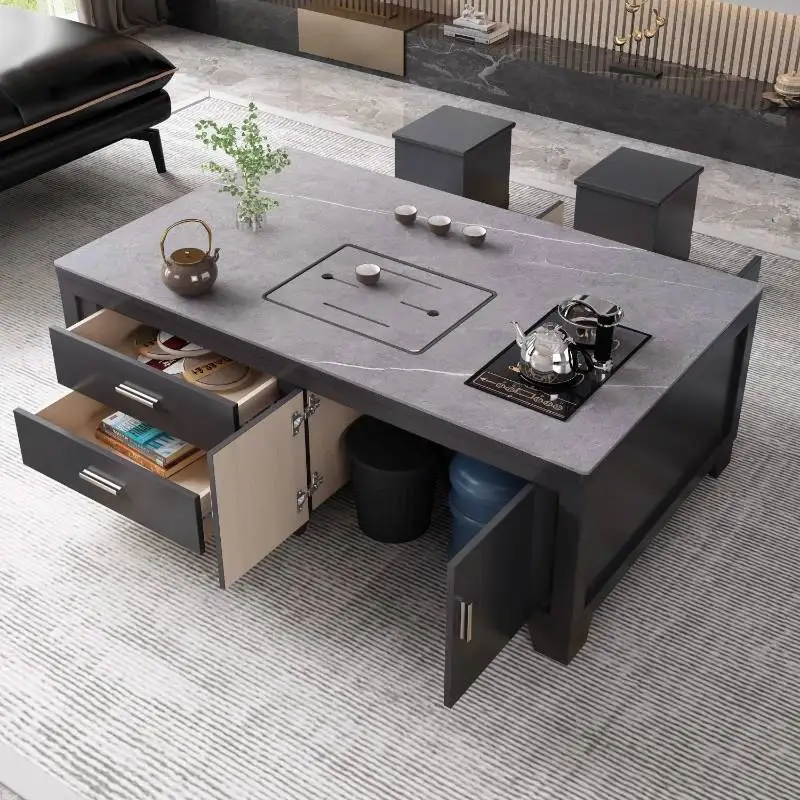 

Decoration Designer Coffee Table Cabiniet Antique Storage White Coffee Table Center Saving Mesa De Centro Sala Furniture Home