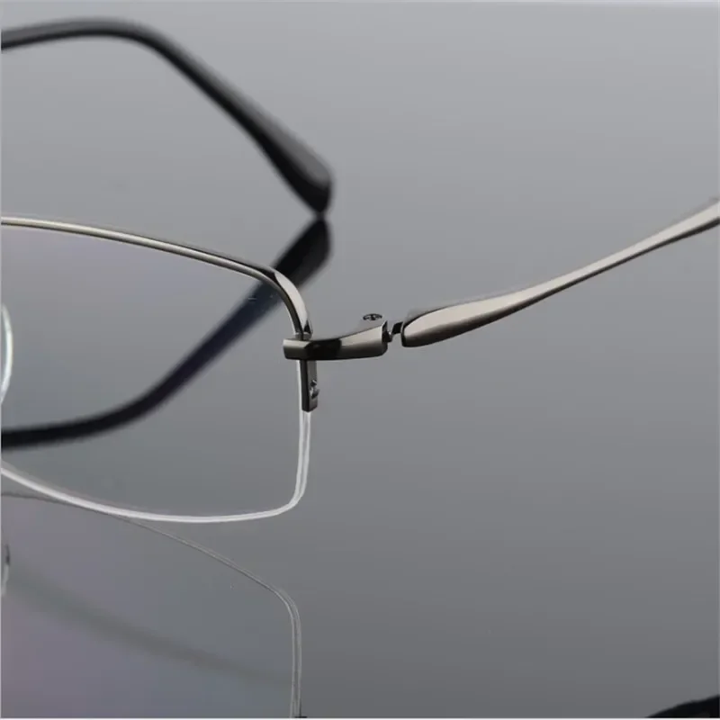 Gafas de titanio puro para hombre, lentes ópticas graduadas con montura de alta calidad, para miopía e hipermetropía progresiva, 56-18-142