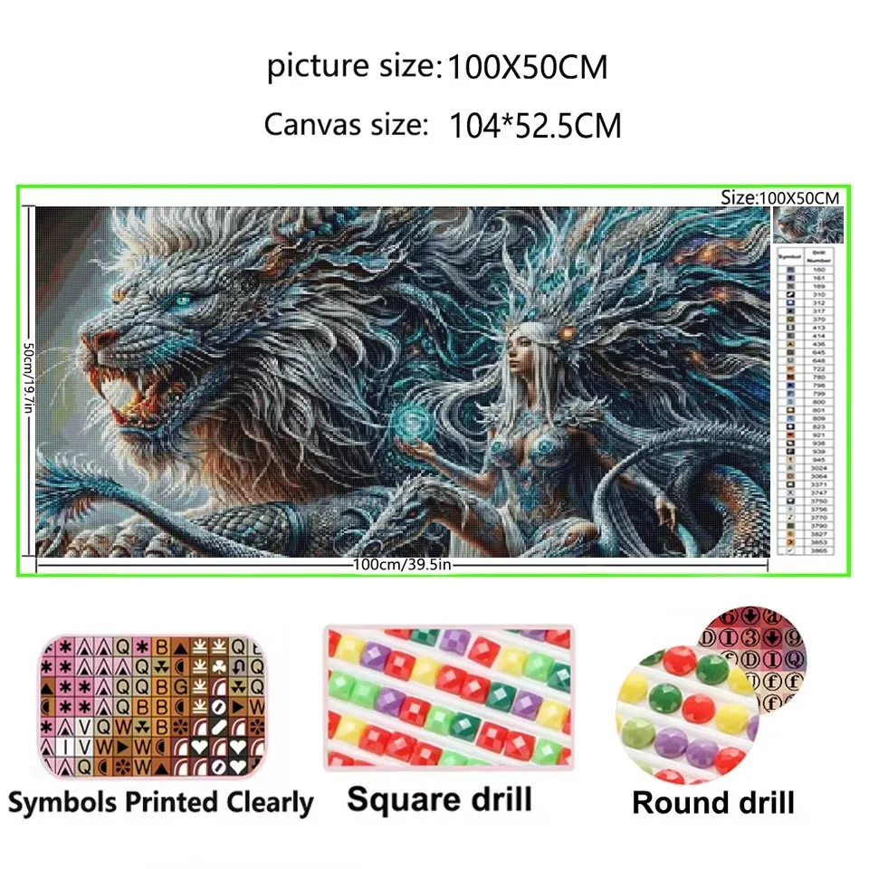 

Gothic Dragon Queen 5D Diy Diamond Painting Kit Full square/Round Diamond Art Cartoon Picture DIY Craft Set for Home Wall Decor