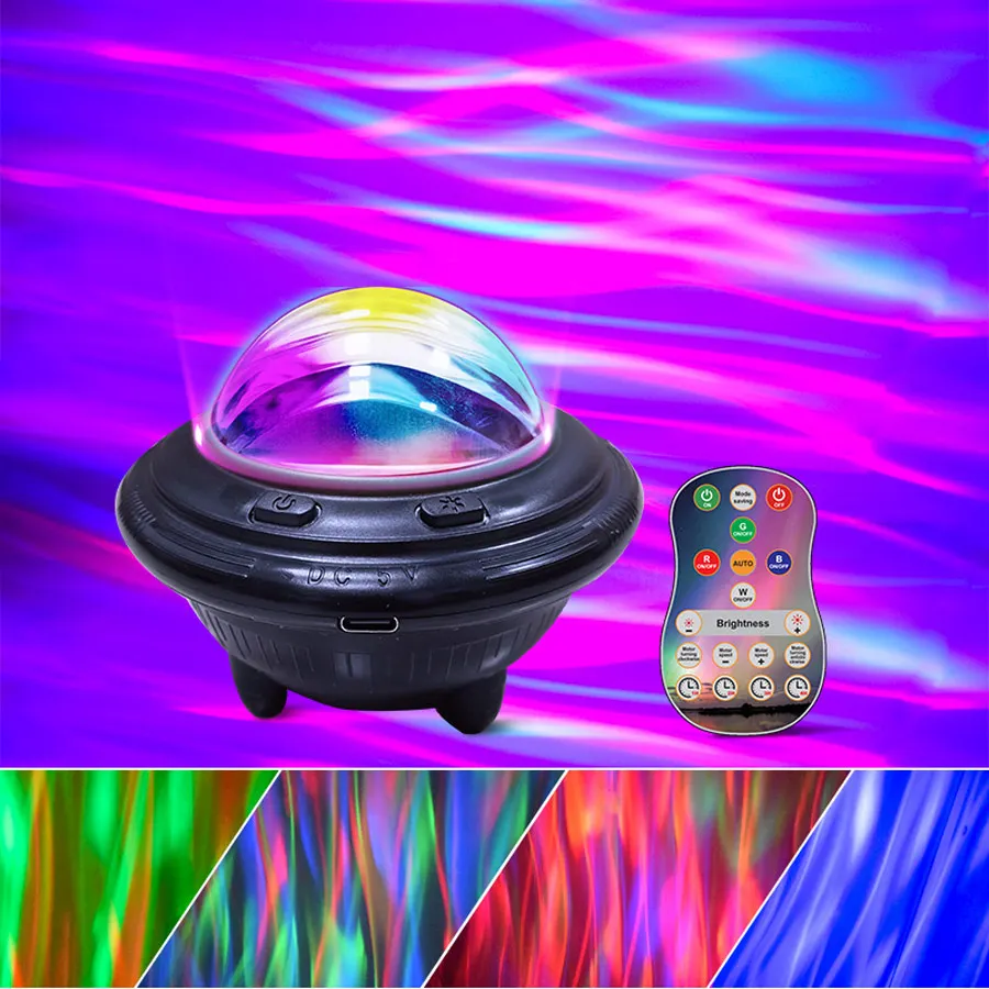 RGB LED Northern Lights Starry Sky Projection Light Night Dreamy DJ Disco 18 Color Party Gift Christmas Atmosphere Lamp F20D3