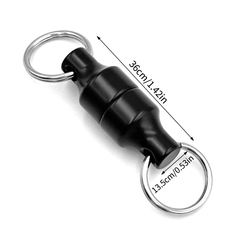 Herramienta magnética para Pesca de carpa, soporte de liberación, Retractor de Pesca con mosca, Clip de liberación de red con llavero, mosquetón, Clip de Pesca