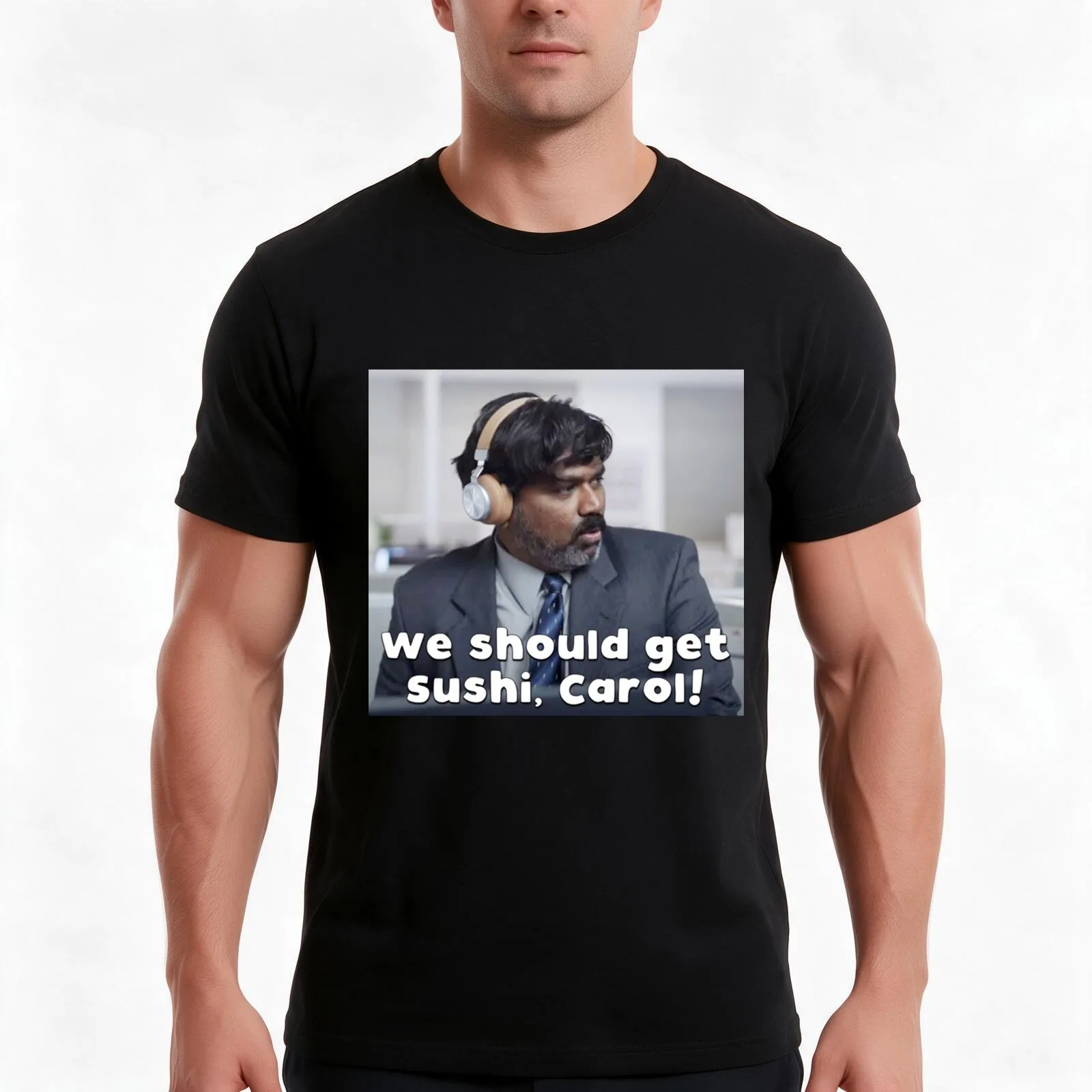 We should get sushi, Carol! T-Shirt Summer Casual Cotton Tee, Unisex Men Women