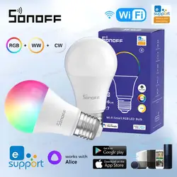 SONOFF WiFi Smart LED Light 9W E26/E27 B05-BL Dimmable Lamp Bulbs EweLink APP Control Smart LED Bulbs Work Via Alexa Google Home