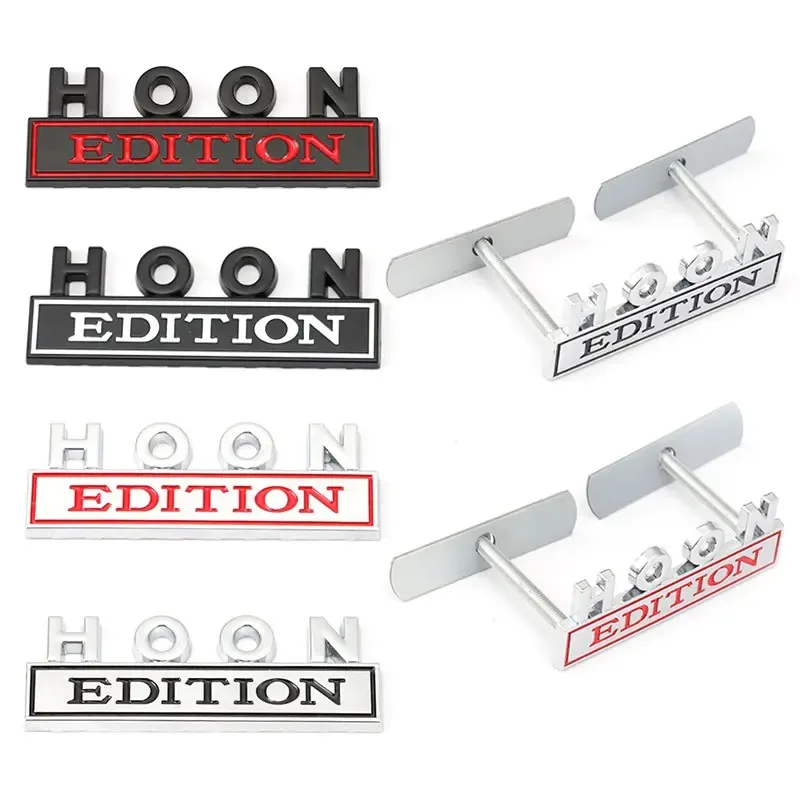 

Car 3D Metal HOON EDITION Front Hood Grille Emblem Badge Decal Sticker Auto SUV Pickup Tail Trunk Body Styling Accessories