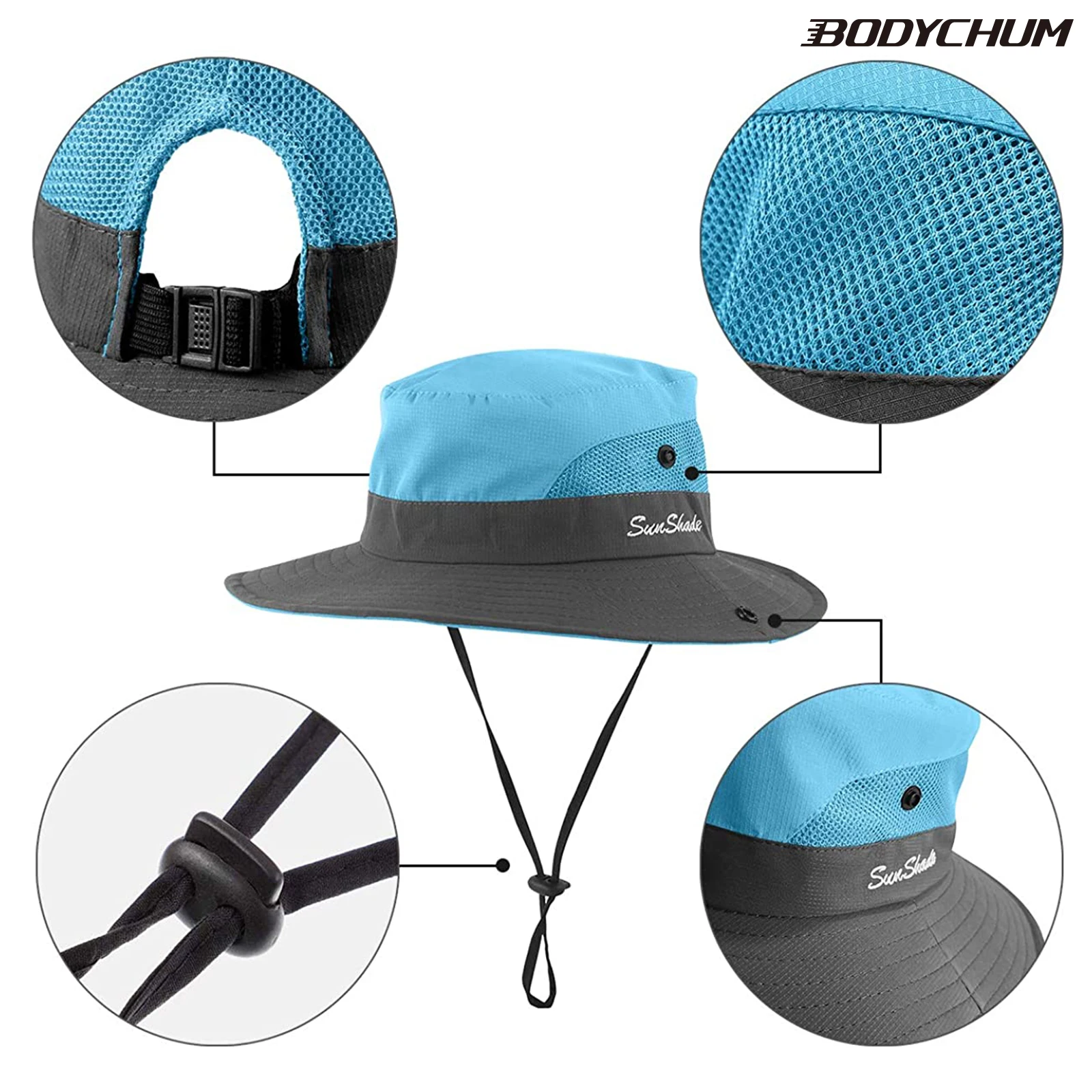 Wide Brim Sun Hat Set for Women, Cool Relief Kit Suitable for Summer Beach Travel and Outdoor Activities