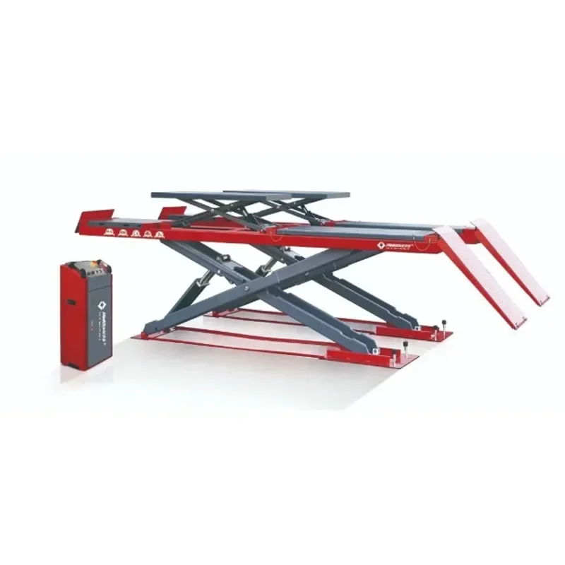 Ultra-thin child and mother scissor lift Car four-wheel positioning Large scissor lift 4T
