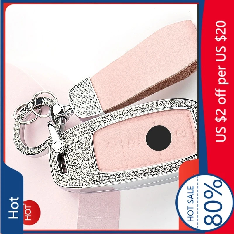 

Для MERCEDES-BENZ 2026, горячая автомобильная наклейка со стразами + кожа + чехол для ключей Meta, чехол для Mercedes Benz A B C E S Class W2