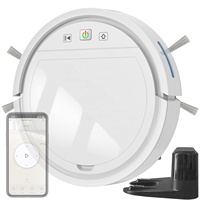 China Manufacturer Wet and Dry Wireless Big Portable Dust Box Mops 2500pa Tuya Smart Robot Vacuum Cleaner for Home Cleaning